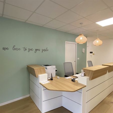 conception banque d'accueil